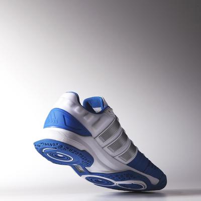 Adidas Mens adiPower Stabil 11 Indoor Shoes - White/Blue - main image