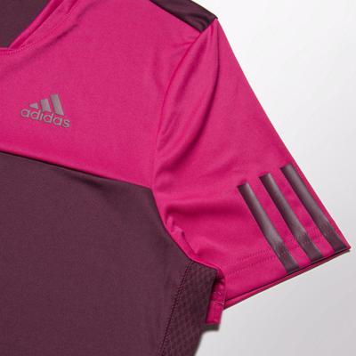 Adidas Womens Response Tee - Amazon Red/Bold Pink - main image