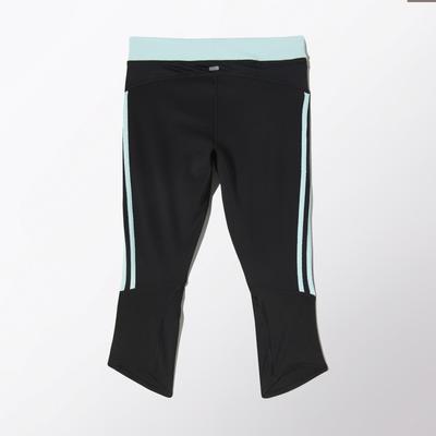 Adidas Womens Response 3/4 Tights - Black/Frost Mint - main image