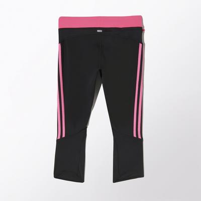Adidas Womens Response 3/4 Tights - Black/Solar Pink - main image