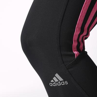 Adidas Womens Response 3/4 Tights - Black/Solar Pink - main image