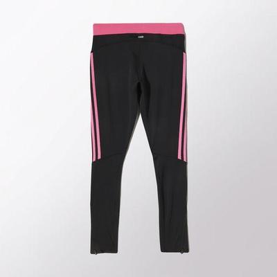 Adidas Womens Response Long Tights - Black/Solar Pink - main image