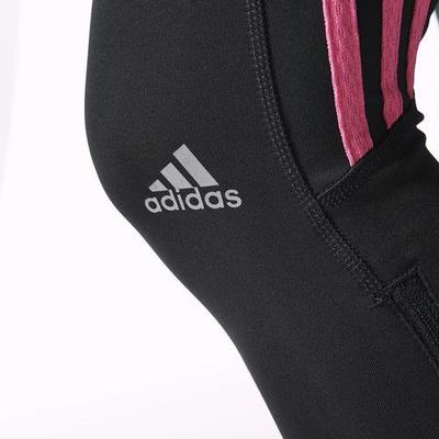 Adidas Womens Response Long Tights - Black/Solar Pink - main image