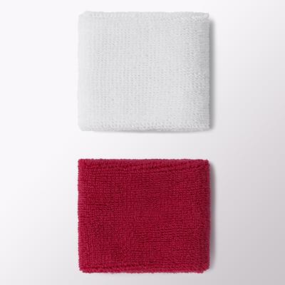 Adidas Tennis Small Wristband - White/Bold Pink - main image