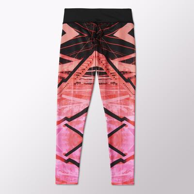 Adidas Womens Studio Power Laces Tights - Solar Pink - main image