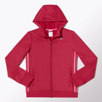 Adidas Girls Seperates Hooded Tracksuit - Bold Pink/Black - main image