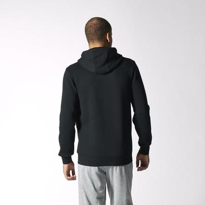 Adidas Mens Essentials Logo Hoodie - Black - main image