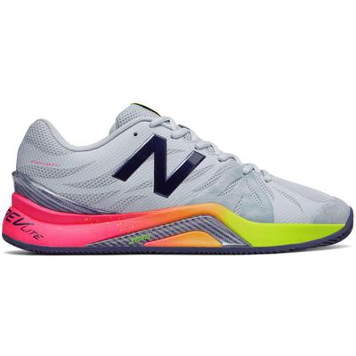 New Balance Mens 1296v2 Tennis Shoe - Light Grey/Pink/Lime (D) - main image