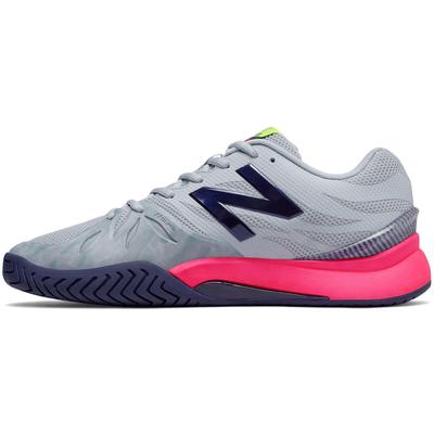 New Balance Mens 1296v2 Tennis Shoe - Light Grey/Pink/Lime (D) - main image