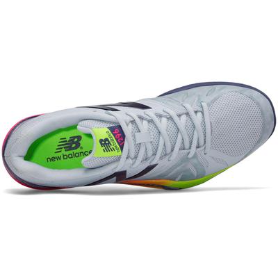 New Balance Mens 1296v2 Tennis Shoe - Light Grey/Pink/Lime (D) - main image