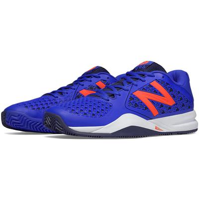 New Balance Mens 996v2 Tennis Shoes - Blue/Orange (D) - main image