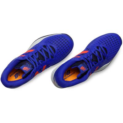 New Balance Mens 996v2 Tennis Shoes - Blue/Orange (D) - main image