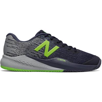New Balance Mens 996v3 Tennis Shoes - Pigment/Light Cyclone/Lime (D)