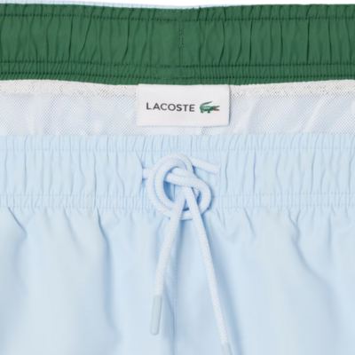 Lacoste Mens Light Quick Dry Swim Shorts - Light Blue - main image