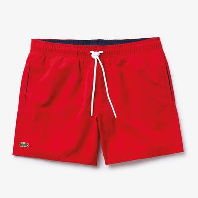 Lacoste Mens Swim Shorts - Red