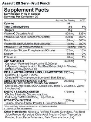 MusclePharm Assault - 435g Pre-Workout Supplement (Multiple Flavours Available) - main image