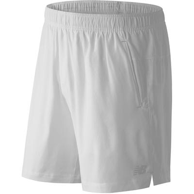 New Balance Mens Challenger 7 Inch Tennis Shorts - White - main image