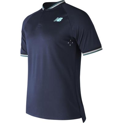 New Balance Mens Tournament Henley Top - Pigment Blue - main image