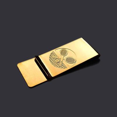 Tennis Brass Money Clip - main image