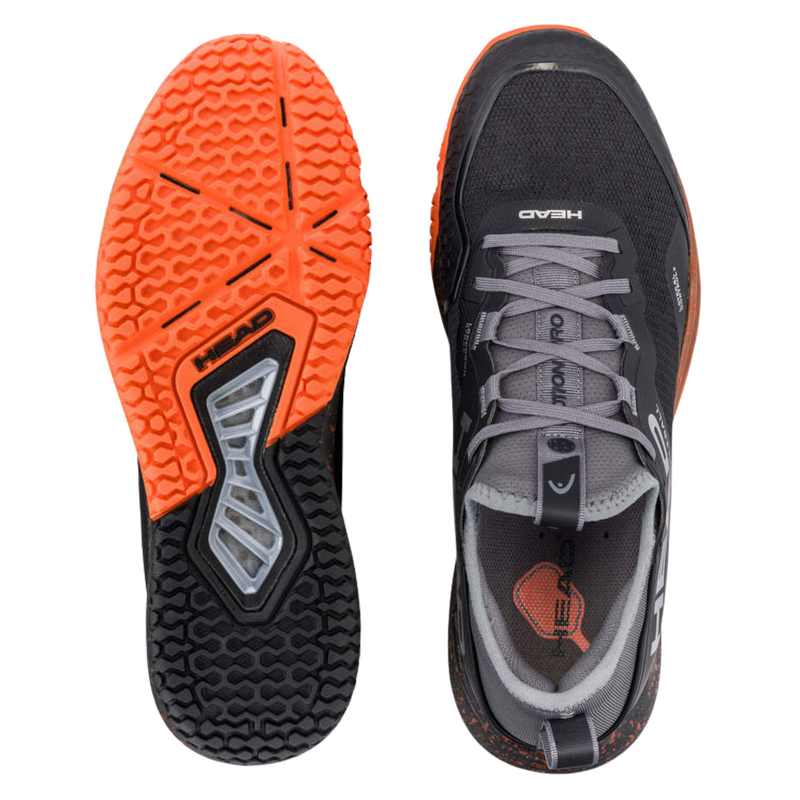 HEAD Mens Motion Pro Pickleball Shoes - Black/Orange - main image