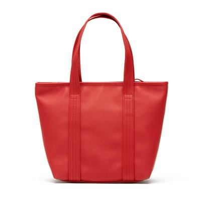 Lacoste Womens Classic Tote Bag in Coated Canvas - Flame Scarlet - main image