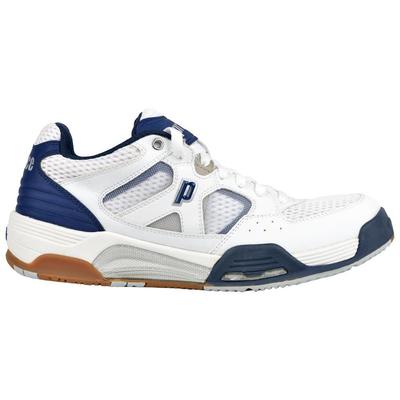 Prince Mens NFS Attack Squash Shoes - White/Navy/Silver - main image