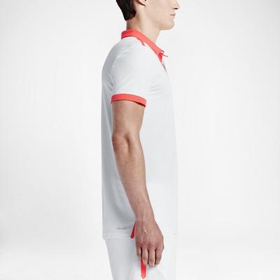 Nike Mens Advantage Premier RF Polo - White/Hot Lava - main image