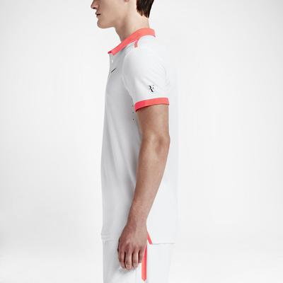 Nike Mens Advantage Premier RF Polo - White/Hot Lava - main image
