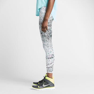 Nike Womens Club Printed Cropped Leggings - Fuchsia Glow/Black - main image
