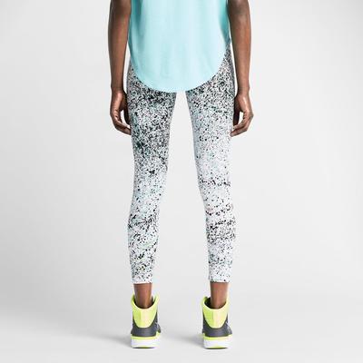 Nike Womens Club Printed Cropped Leggings - Fuchsia Glow/Black - main image