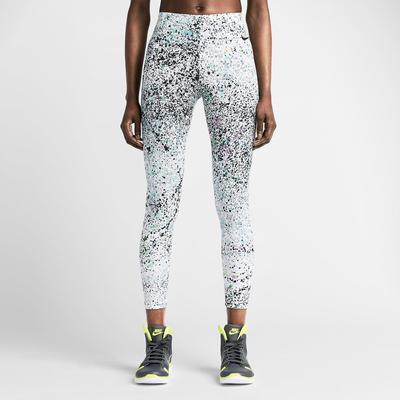 Nike Womens Club Printed Cropped Leggings - Fuchsia Glow/Black - main image