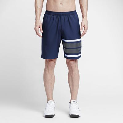 Nike Mens Court Graphic 9 Inch Tennis Shorts - Midnight Navy - main image