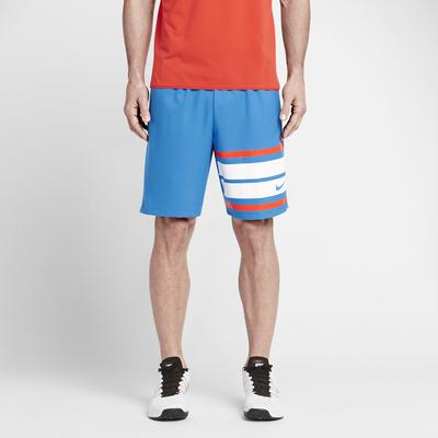 Nike Mens Court Graphic 9 Inch Tennis Shorts - Light Photo Blue - main image