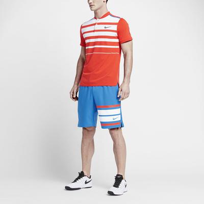 Nike Mens Court Graphic 9 Inch Tennis Shorts - Light Photo Blue - main image