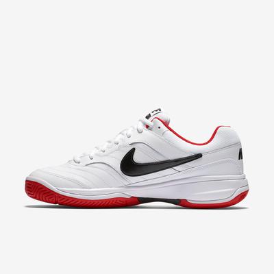 Nike Mens Court Lite Tennis Shoes - White/Black/Uni Red - main image