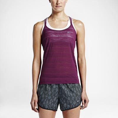 Nike Womens Dri-FIT Cool Strappy Tank Top - Mulberry - main image