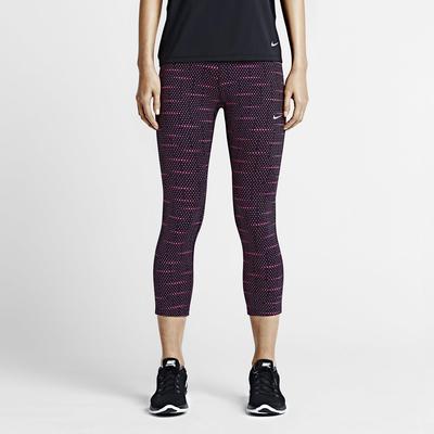Nike Womens Dri-FIT Epic Run Tights - Black/Hot Pink - main image
