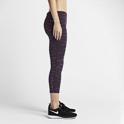 Nike Womens Dri-FIT Epic Run Tights - Black/Hot Pink - main image