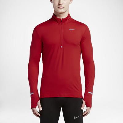 Nike Mens Dri-FIT Element Half-Zip Top - University Red - Tennisnuts.com