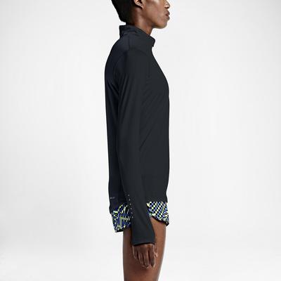 Nike Womens Element 1/2 Zip L.S. Running Shirt - Black - main image