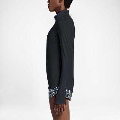 Nike Womens Element 1/2 Zip L.S. Running Shirt - Black - main image