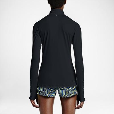 Nike Womens Element 1/2 Zip L.S. Running Shirt - Black - main image