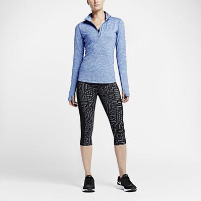 Nike Womens Element 1/2 Zip L.S. Running Shirt - Game Royal - main image