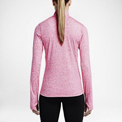 Nike Womens Element 1/2 Zip L.S. Running Shirt - Vivid Pink/Heather - main image