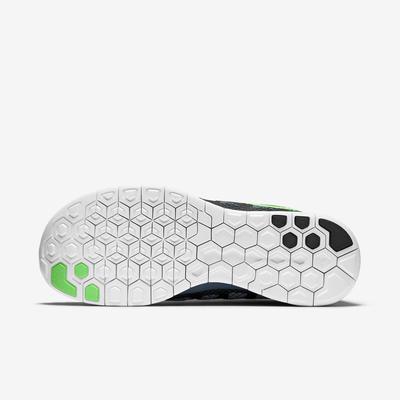 Nike Mens Free 5.0+ Running Shoes - Black/Green - main image