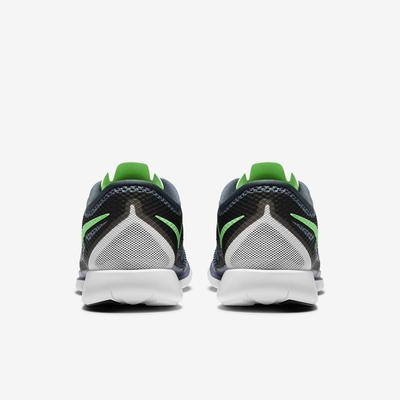 Nike Mens Free 5.0+ Running Shoes - Black/Green - main image