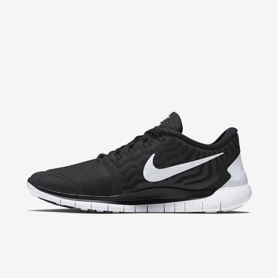 Nike Mens Free 5.0+ Running Shoes - Black/White - main image