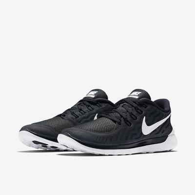 Nike Mens Free 5.0+ Running Shoes - Black/White - main image