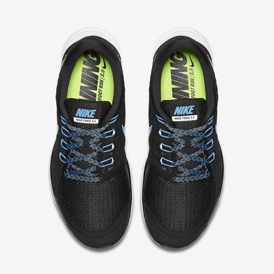 Nike Mens Free 5.0 Running Shoes - Black/University Blue/White - main image