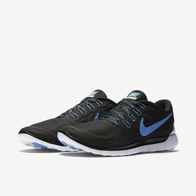 Nike Mens Free 5.0 Running Shoes - Black/University Blue/White - main image